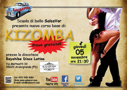 Flyer di Kizomba novembre 2015 - SalsaVor